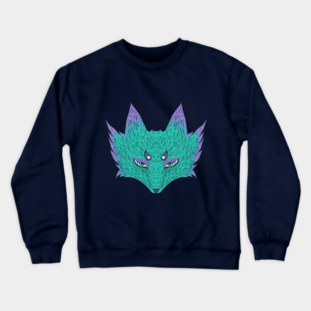 Fox Crewneck Sweatshirt by dreamboxarts